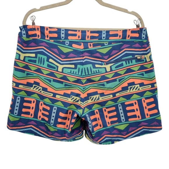 Chubbies Neon Multicolor Swim Trunks Shorts Mens Large - Picture 3 of 11